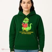 In A World Of Bookworms Be A Book Dragon Hoodie thumb 5