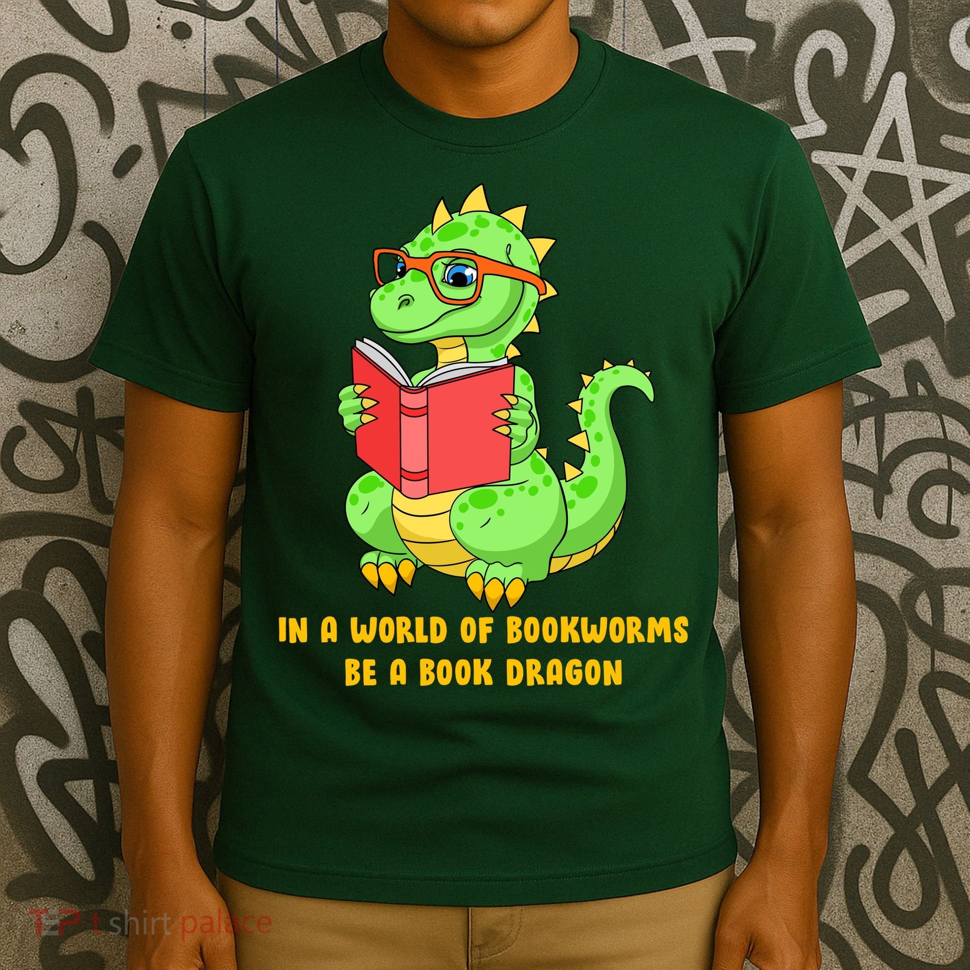 In A World Of Bookworms Be A Book Dragon T-Shirt