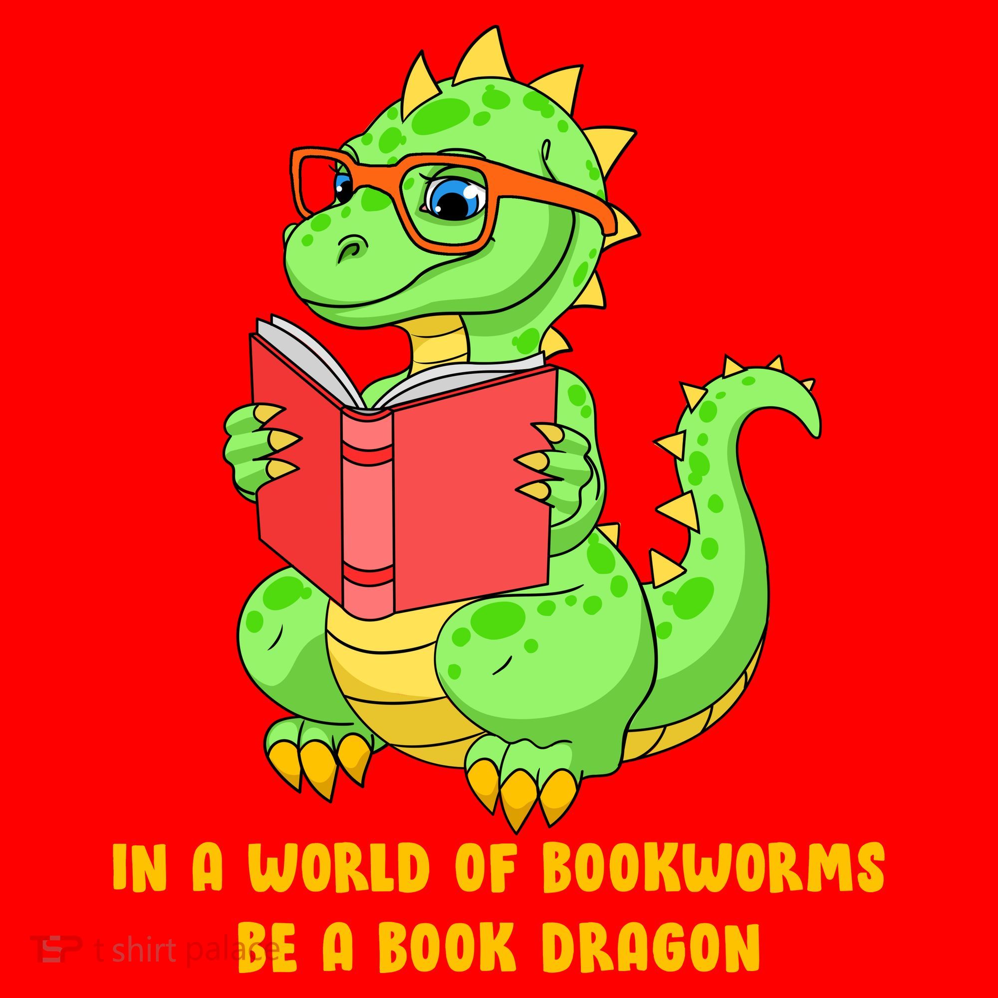 In A World Of Bookworms Be A Book Dragon Santa Hat