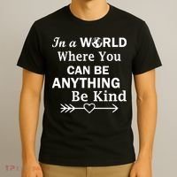 In A World Where You Can Be Anything Be Kind T-Shirt thumb 3
