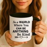 In A World Where You Can Be Anything BE KIND Coffee Mug thumb 3