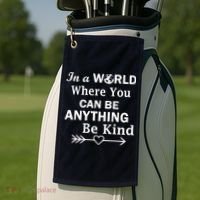 In A World Where You Can Be Anything BE KIND Golf Towel thumb 2