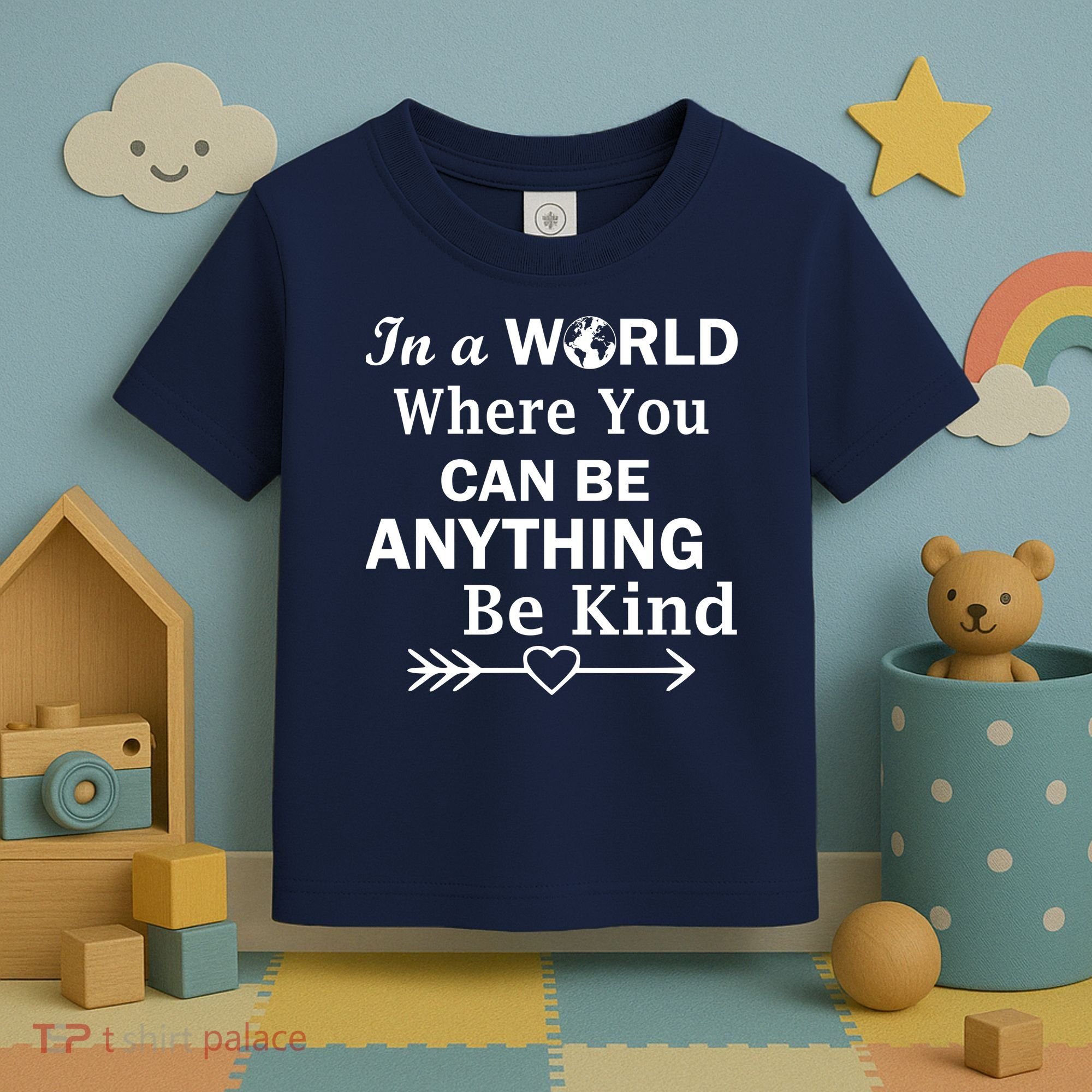 In A World Where You Can Be Anything BE KIND Toddler T-Shirt