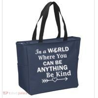 In A World Where You Can Be Anything BE KIND Tote Bag thumb 2