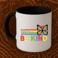 In A World Where You Can Be Anything Be Kind Autism Awareness Coffee Mug thumb 2