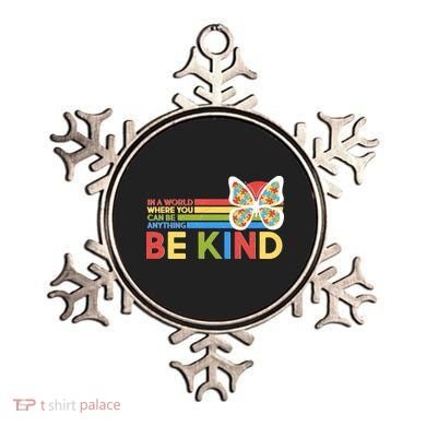In A World Where You Can Be Anything Be Kind Autism Awareness Ornament