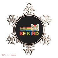 In A World Where You Can Be Anything Be Kind Autism Awareness Ornament thumb 0