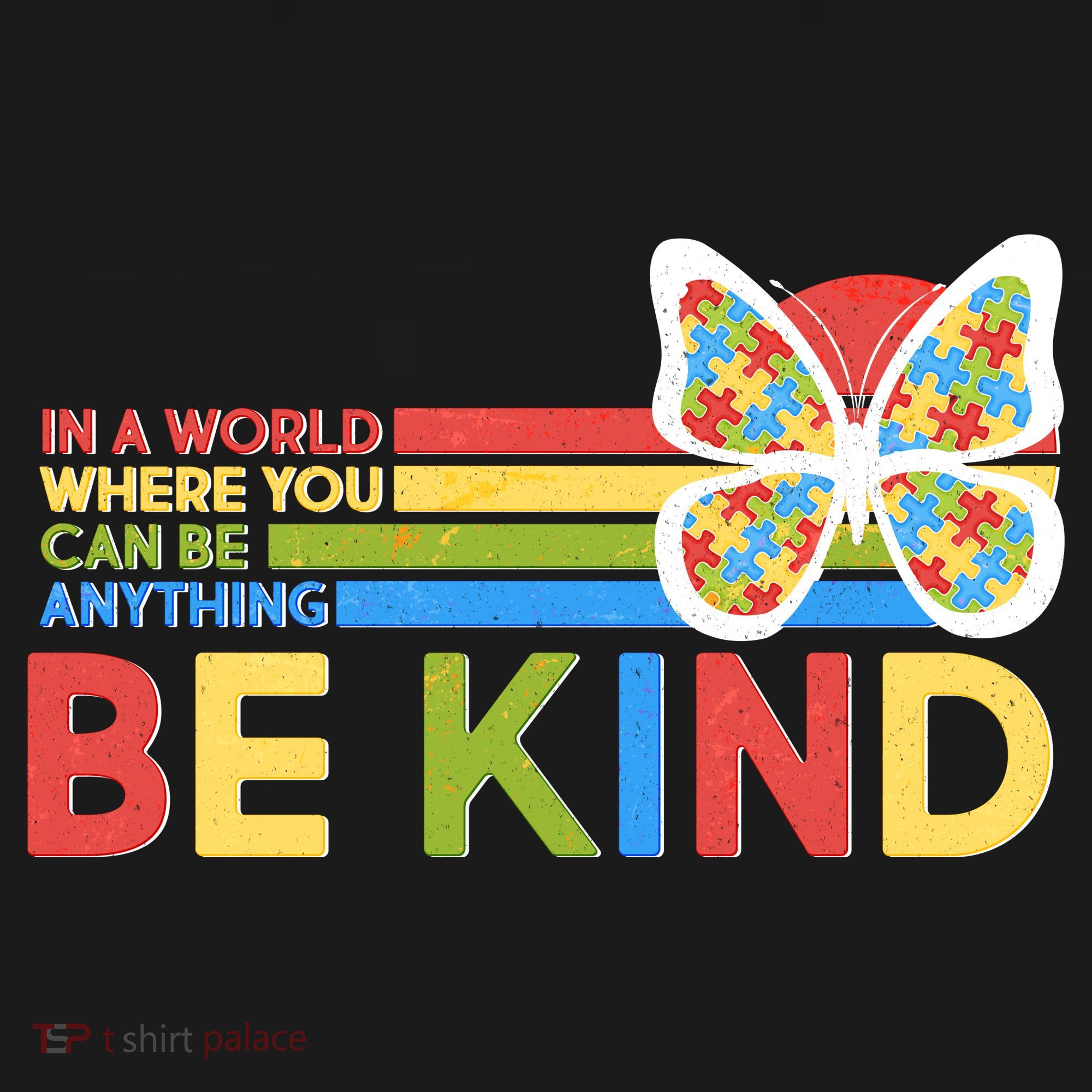 In A World Where You Can Be Anything Be Kind Autism Awareness Ornament