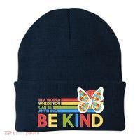 In A World Where You Can Be Anything Be Kind Autism Awareness Beanie thumb 0
