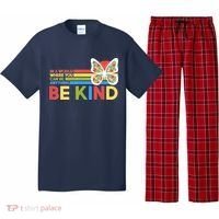 In A World Where You Can Be Anything Be Kind Autism Awareness Pajama Set thumb 0