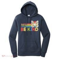 In A World Where You Can Be Anything Be Kind Autism Awareness Women's Hoodie thumb 0