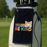 In A World Where You Can Be Anything Be Kind Autism Awareness Golf Towel thumb 2