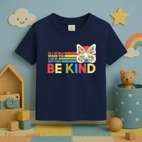 In A World Where You Can Be Anything Be Kind Autism Awareness Toddler T-Shirt thumb 3
