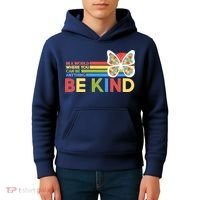 In A World Where You Can Be Anything Be Kind Autism Awareness Kids Hoodie thumb 4