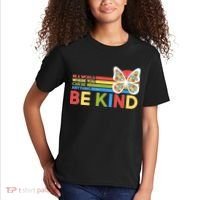 In A World Where You Can Be Anything Be Kind Autism Awareness Kids T-Shirt thumb 2