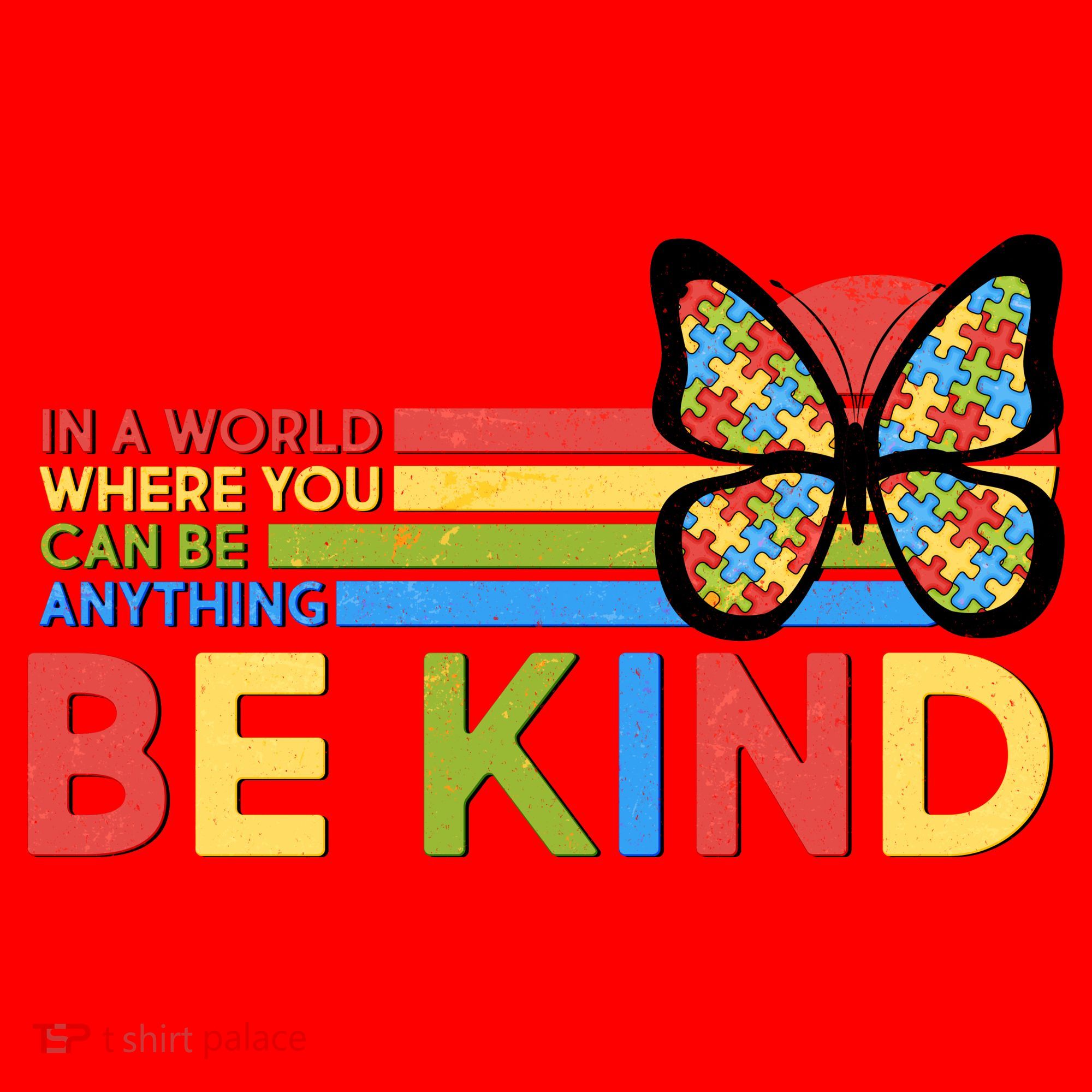 In A World Where You Can Be Anything Be Kind Autism Awareness Santa Hat