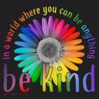 In a world where you can be anything be kind flower Women's Sweatshirt thumb 2