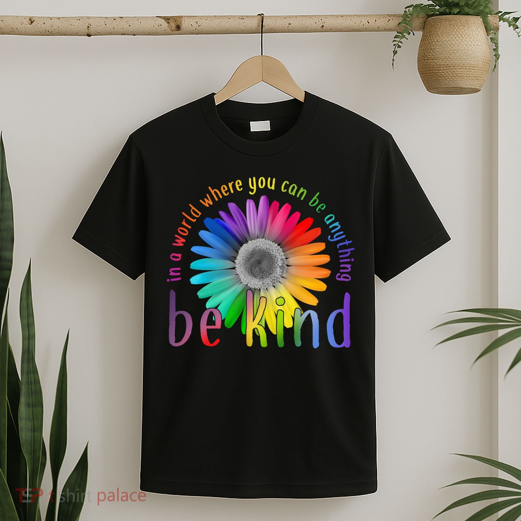 In a world where you can be anything be kind flower T-Shirt