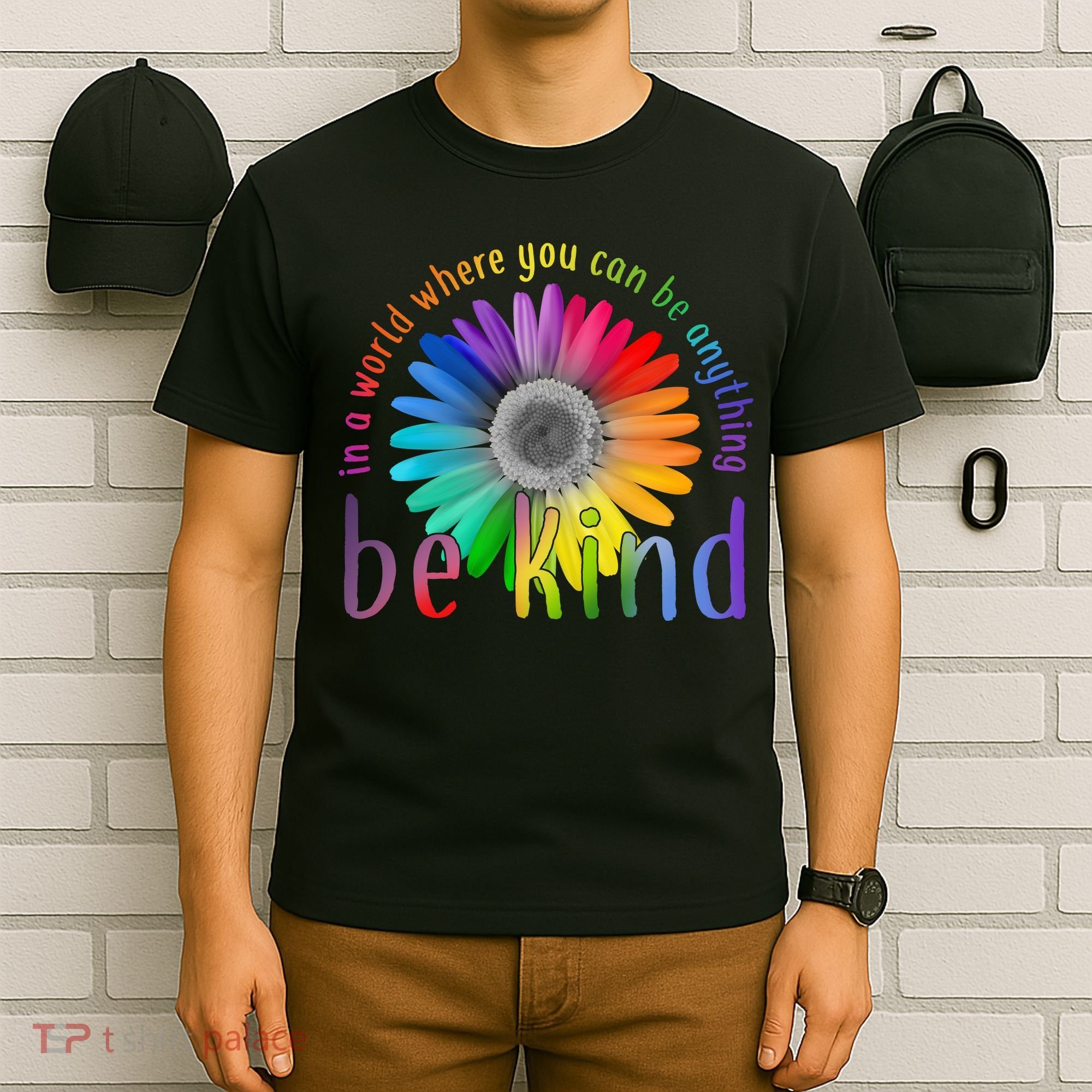 In a world where you can be anything be kind flower T-Shirt