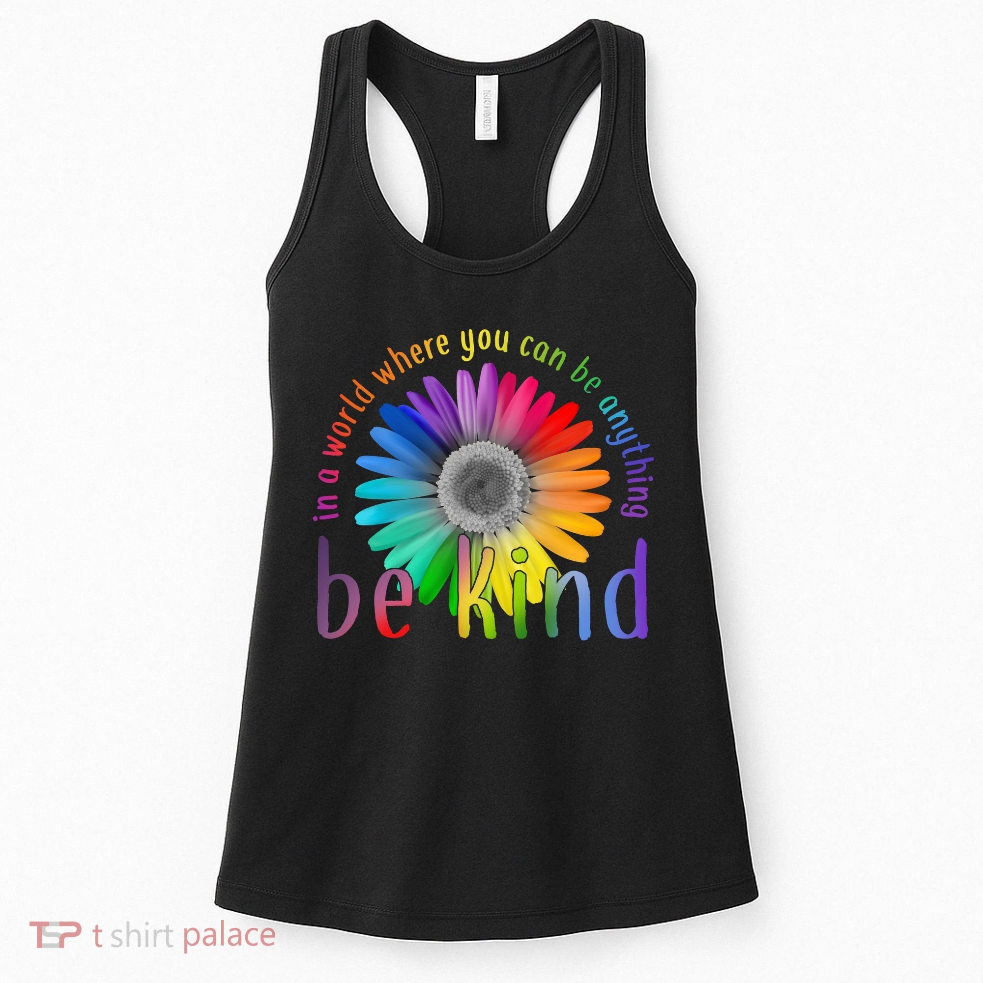 In a world where you can be anything be kind flower Women's Tank Top