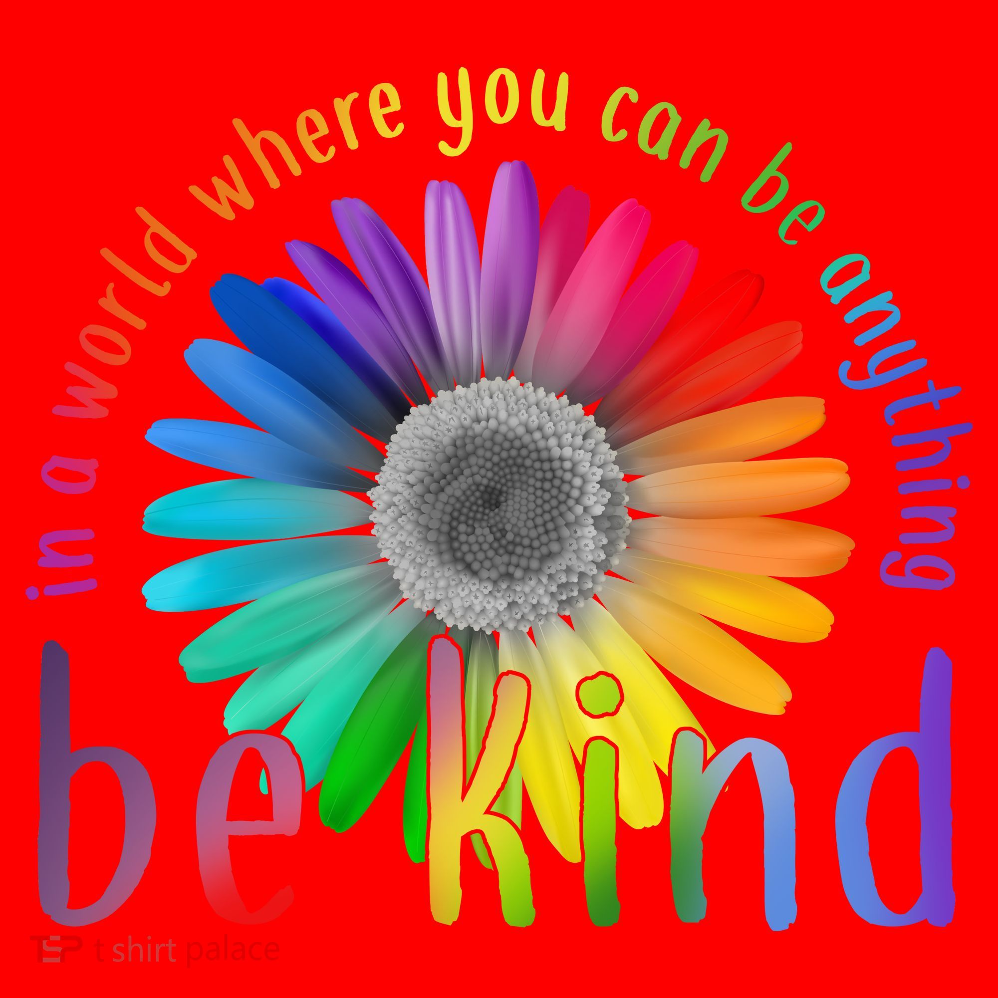 In a world where you can be anything be kind flower Santa Hat