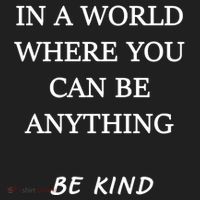 In A World Where You Can Be Anything Be Kind Quote Beanie thumb 2