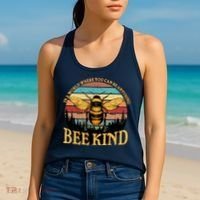 In A World Where You Can Be Anything Bee Kind Women's Tank Top thumb 2