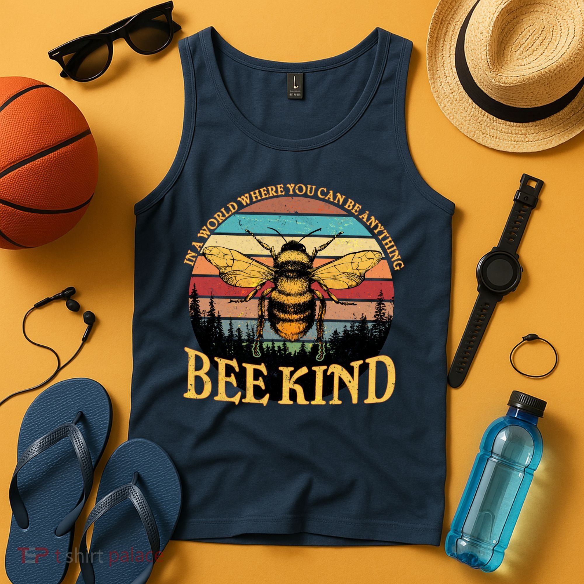 In A World Where You Can Be Anything Bee Kind Tank Top