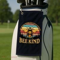 In A World Where You Can Be Anything Bee Kind Golf Towel thumb 2