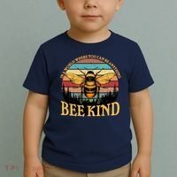 In A World Where You Can Be Anything Bee Kind Toddler T-Shirt thumb 2