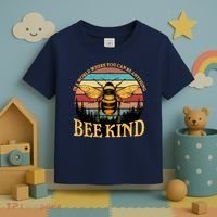 In A World Where You Can Be Anything Bee Kind Toddler T-Shirt thumb 3