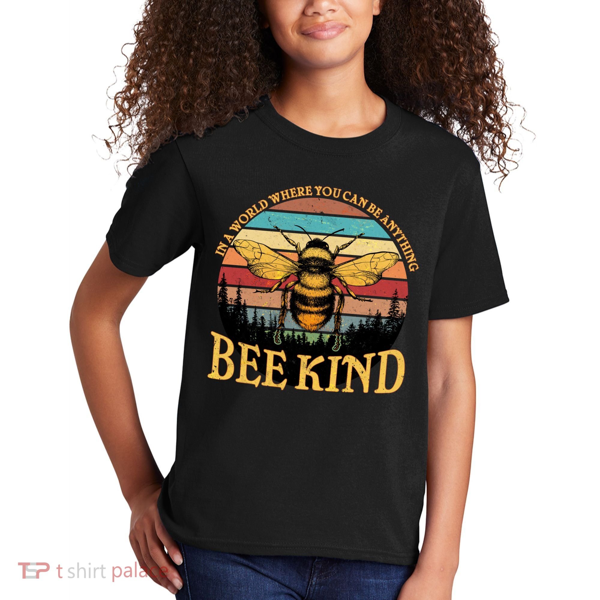 In A World Where You Can Be Anything Bee Kind Kids T-Shirt