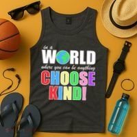 In a World Where You Can Be Anything Choose Kind Tank Top thumb 4
