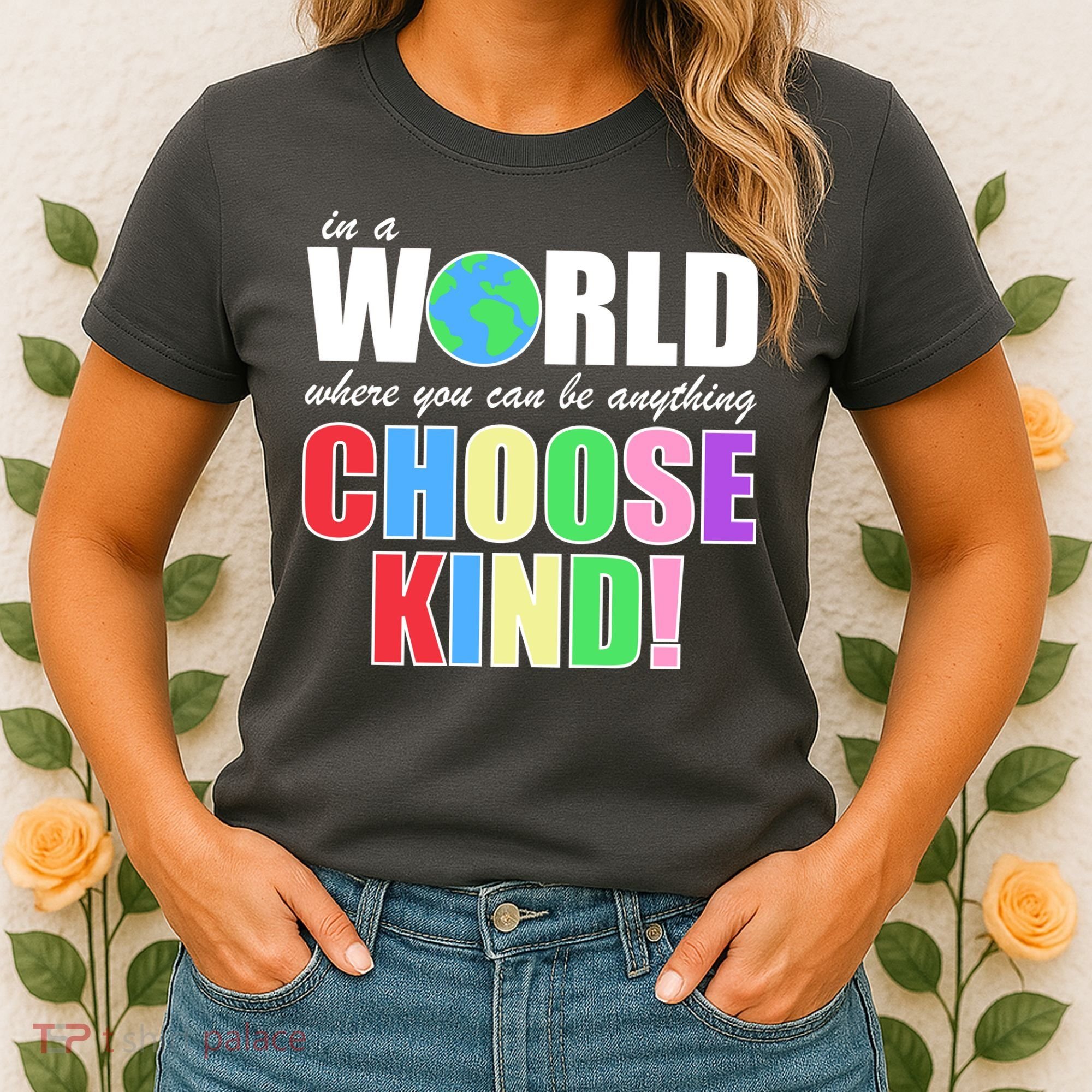 In a World Where You Can Be Anything Choose Kind Women's T-Shirt