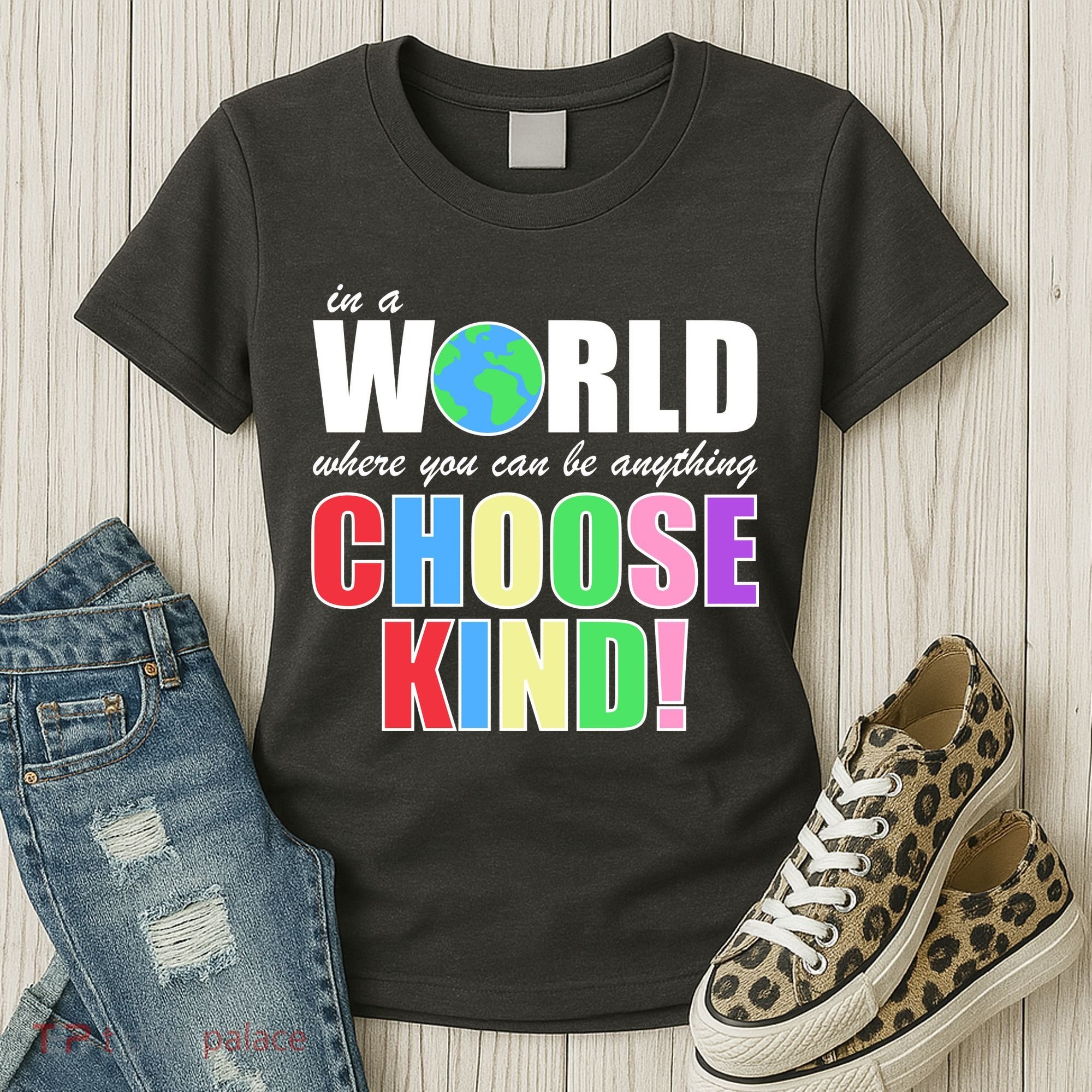 In a World Where You Can Be Anything Choose Kind Women's T-Shirt