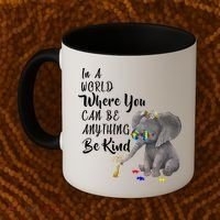 In A World Where You Can Be Kind Coffee Mug thumb 2