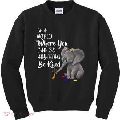 In A World Where You Can Be Kind Kids Sweatshirt
