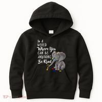 In A World Where You Can Be Kind Kids Hoodie thumb 0