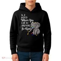 In A World Where You Can Be Kind Kids Hoodie thumb 4