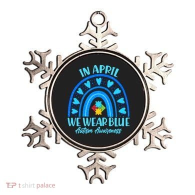 In April We Wear Blue Autism Awareness Ornament