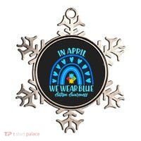 In April We Wear Blue Autism Awareness Ornament thumb 0