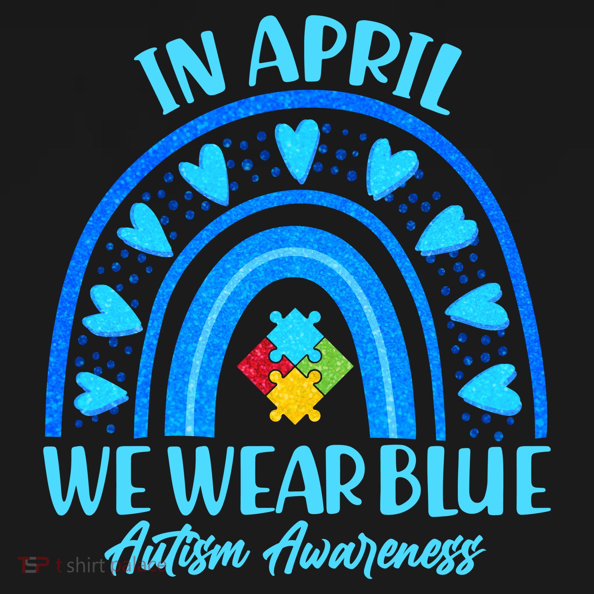 In April We Wear Blue Autism Awareness Ornament