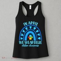 In April We Wear Blue Autism Awareness Women's Tank Top thumb 3