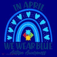 In April We Wear Blue Autism Awareness Coffee Mug thumb 5