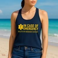 In Case Of Emergency Delete My Browser History Women's Tank Top thumb 2