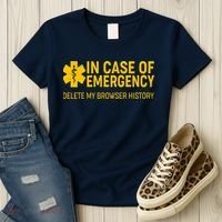 In Case Of Emergency Delete My Browser History Women's T-Shirt thumb 3