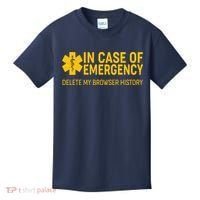 In Case Of Emergency Delete My Browser History Kids T-Shirt thumb 0