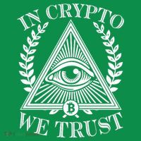 In Crypto We Trust Vintage Logo T-Shirt thumb 7