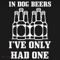 In Dog Beers I've Only Had One Kids Long Sleeve Shirt thumb 2