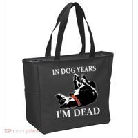In Dog Years I'm Dead Funny Birthday Tote Bag thumb 2